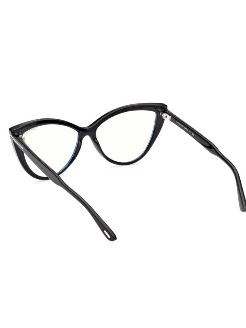 Tom Ford FT5843-B 005 Black Cat Eye Blue Light Glasses - Picture 3 of 8